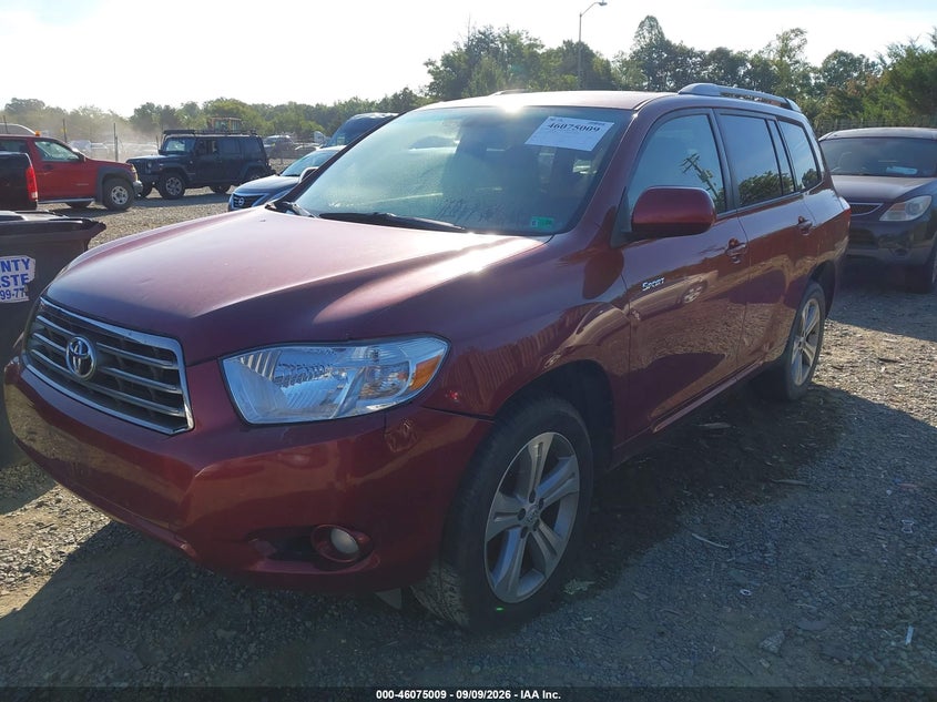 2008 TOYOTA HIGHLANDER SPORT UTILITY VEHICLE 3.5L V-6 DOHC, VVT, REGULAR , 270HP