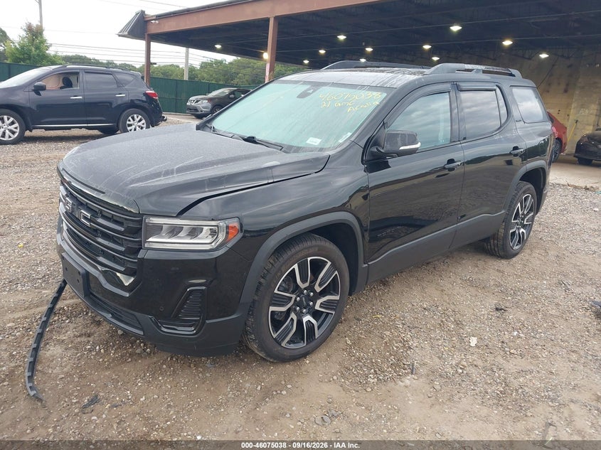 Vin: 1gkknkls2mz164696, lot: 46574585, gmc acadia fwd sle 20212