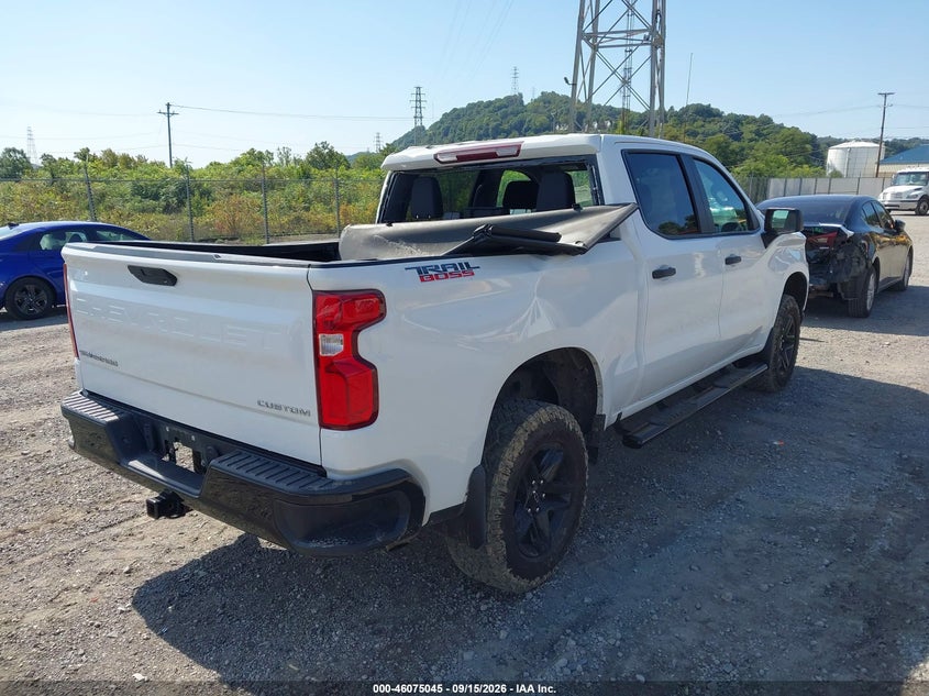 Vin: 3gcpycek5ng125579, lot: 46574592, chevrolet silverado 1500 ltd 4wd  short bed custom trail boss 20224