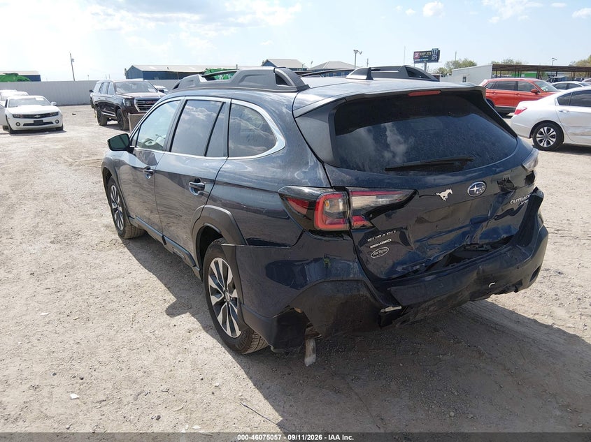 Vin: 4s4btgnd5r3156434, lot: 46574603, subaru outback limited xt 20243
