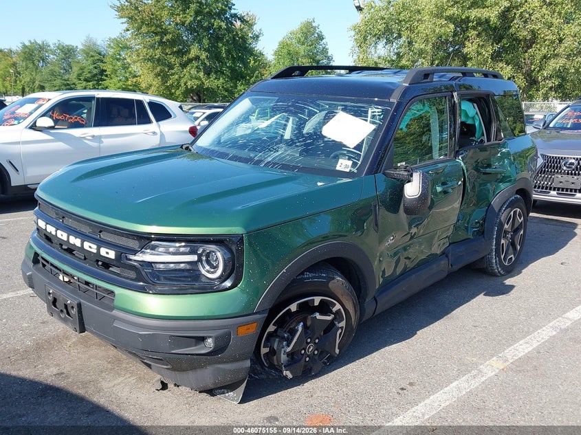 Vin: 3fmcr9c67rrf48545, lot: 46574702, ford bronco sport outer banks 20242