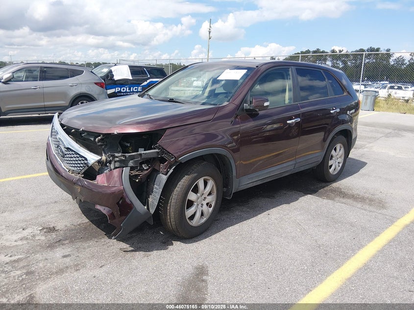 Vin: 5xykt3a17dg330548, lot: 46574712, kia sorento lx 20132