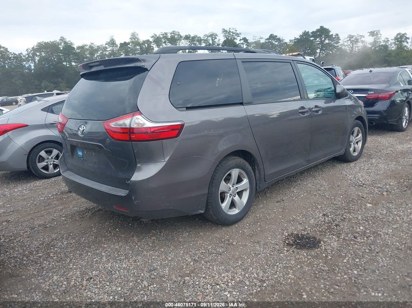 Vin: 5tdkz3dc4hs864921, lot: 46574718, toyota sienna le 8 passenger 20174