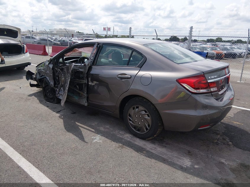 Vin: 19xfb2f5xde030252, lot: 46574720, honda civic lx 20133