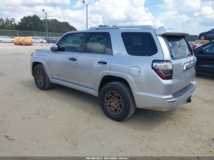 Vin: jtezu5jr9g5120314, lot: 46574763, toyota 4runner limited 20163
