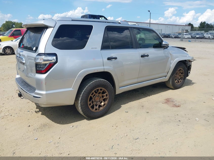 Vin: jtezu5jr9g5120314, lot: 46574763, toyota 4runner limited 20164