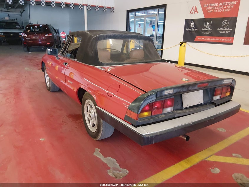 1986 ALFA ROMEO VELOCE auction photo 3