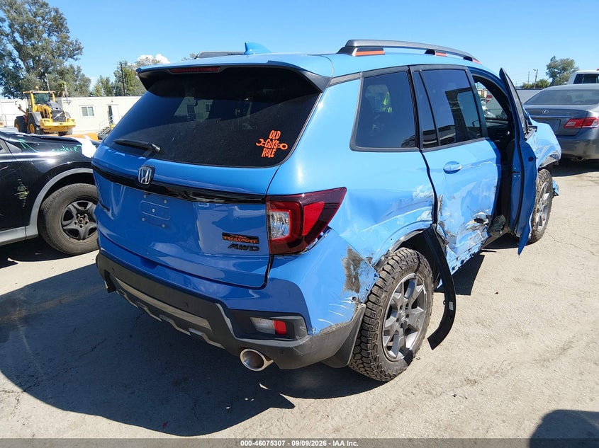 Vin: 5fnyf8h69rb017483, lot: 46574854, honda passport awd trailsport 20244