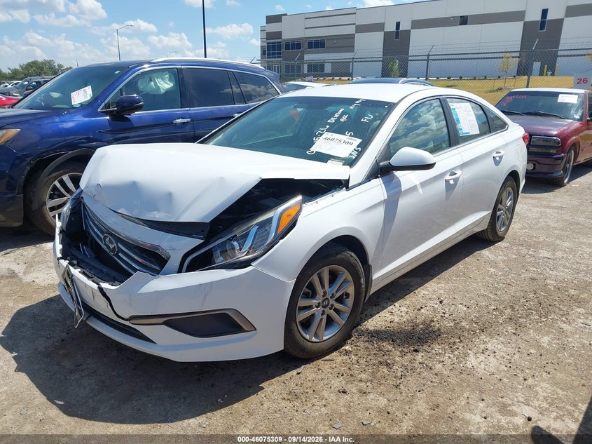 Vin: 5npe24af2hh529961, lot: 46574856, hyundai sonata se 20172
