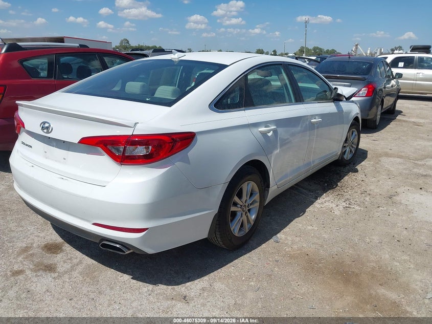 Vin: 5npe24af2hh529961, lot: 46574856, hyundai sonata se 20174