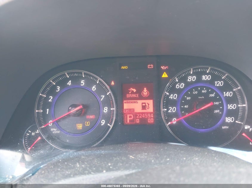 INFINITI FX35 2009 VIN JNRAS18W29M153577