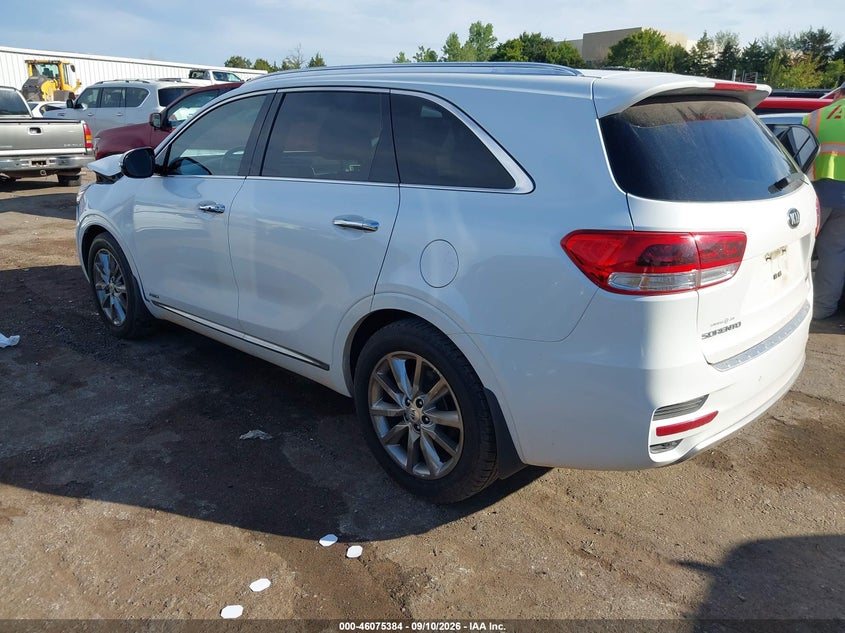 Vin: 5xypkda59gg006880, lot: 46574930, kia sorento 3.3l sxl 20163