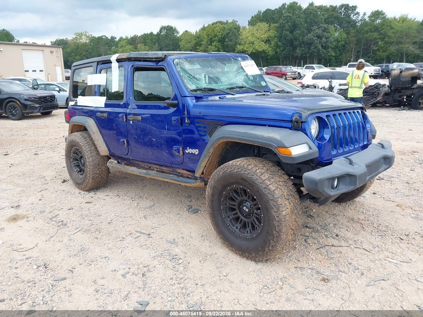 Vin: 1c4hjxdg3jw172229, lot: 46574966, jeep wrangler unlimited sport 4x4 20181