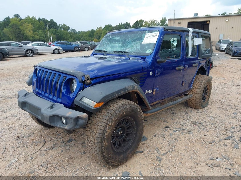 Vin: 1c4hjxdg3jw172229, lot: 46574966, jeep wrangler unlimited sport 4x4 20182
