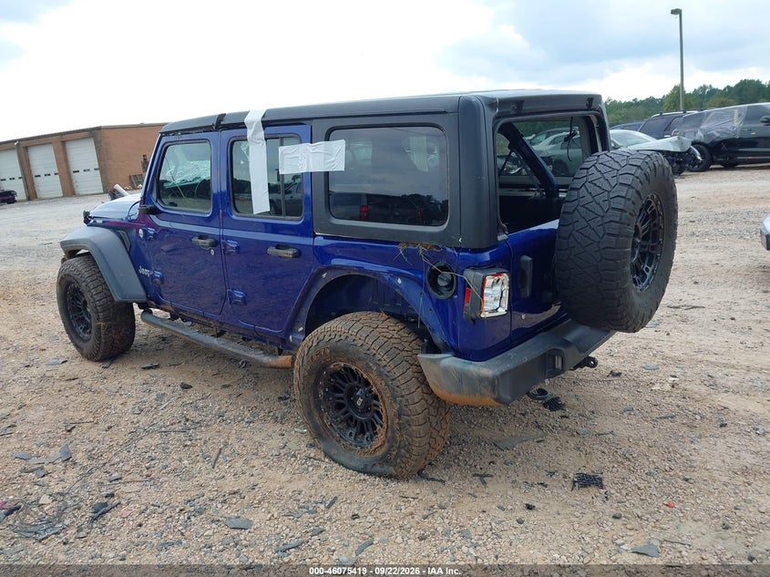 Vin: 1c4hjxdg3jw172229, lot: 46574966, jeep wrangler unlimited sport 4x4 20183