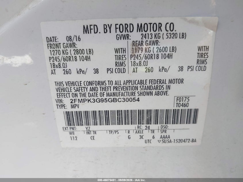 2016 FORD EDGE SE · Фото 9