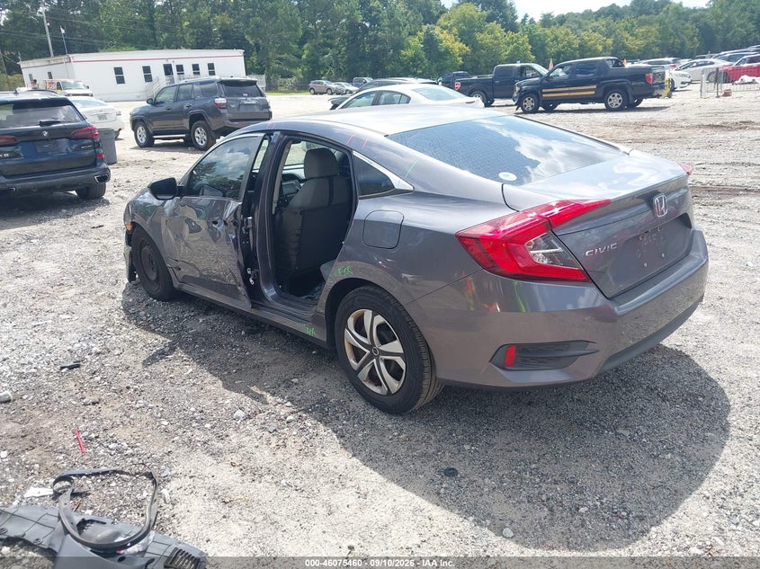 Vin: 19xfc2f54he081118, lot: 46575007, honda civic lx 20173
