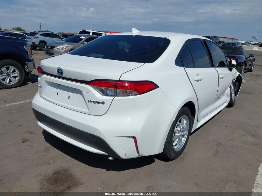 Vin: jtdebrbe2lj025140, lot: 46575032, toyota corolla hybrid le 20204