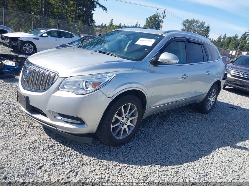 2014 Buick Enclave, Левый зад, IAAI, VIN 5GAKVBKD9EJ233917 — фото 2
