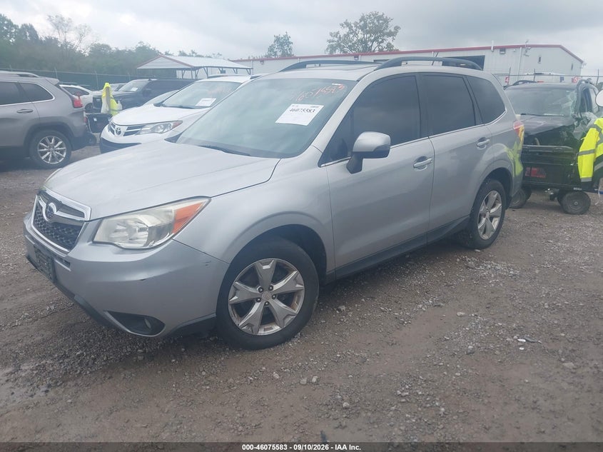 Vin: jf2sjamc9eh552476, lot: 46575130, subaru forester 2.5i touring 20142