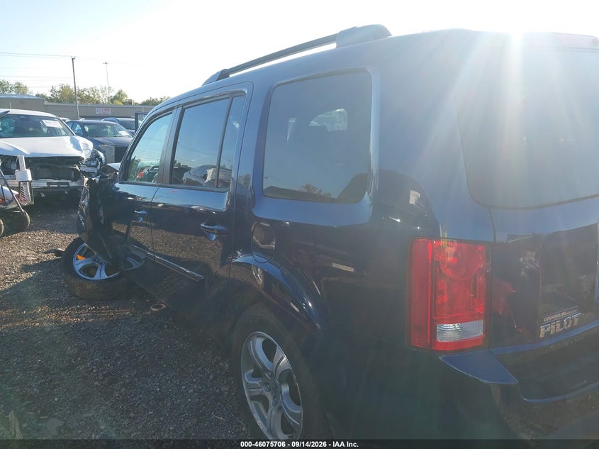 Vin: 5fnyf4h5xeb047599, lot: 46575253, honda pilot ex-l 20143