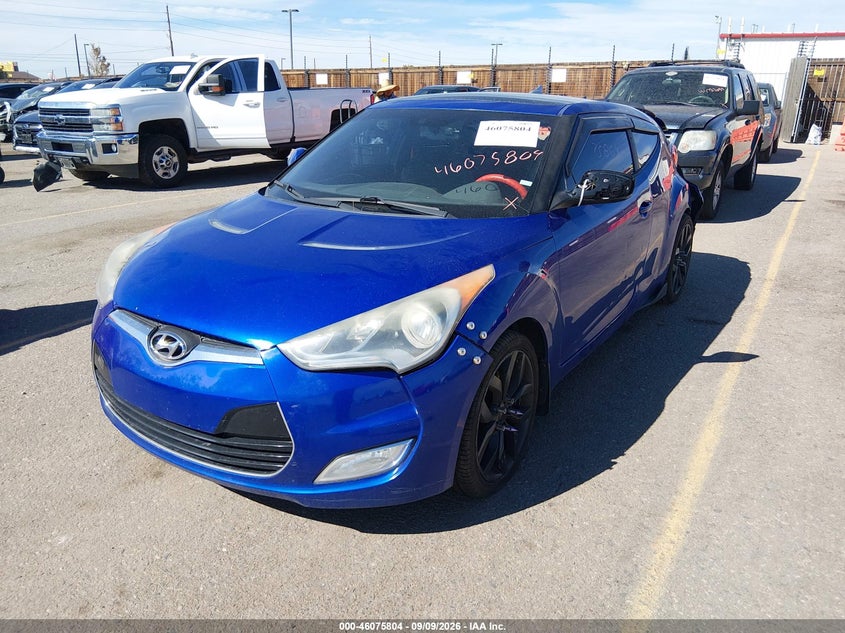 Vin: kmhtc6ad6cu052797, lot: 46575351, hyundai veloster base w/black 20122