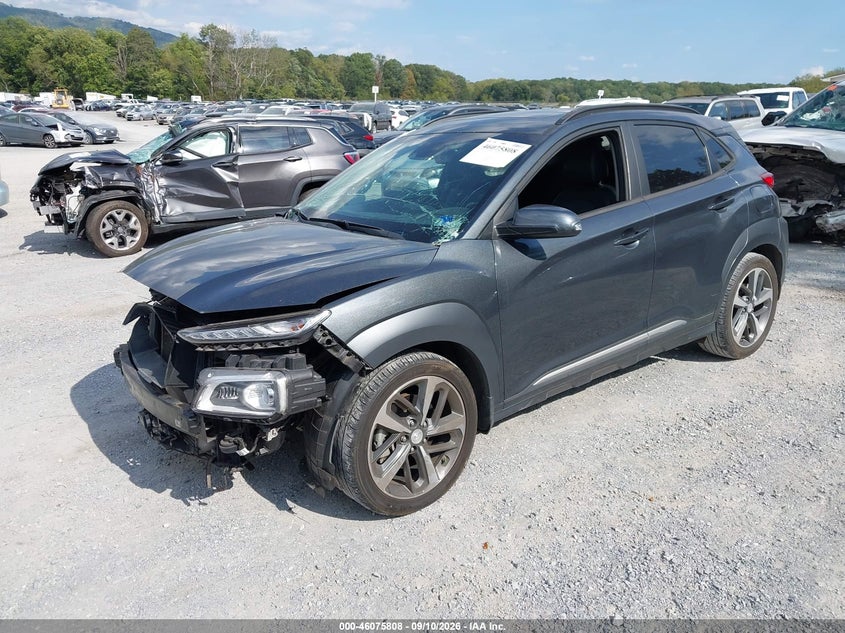 Vin: km8k53a53lu549559, lot: 46575355, hyundai kona ultimate 20202