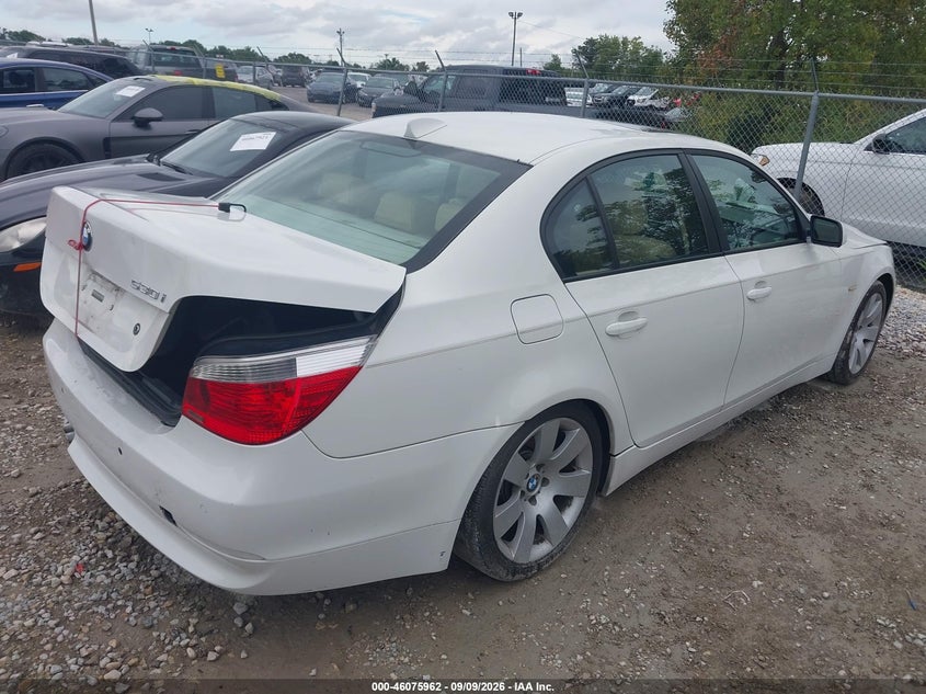 BMW 530I 2006 VIN WBANE73566CM31051