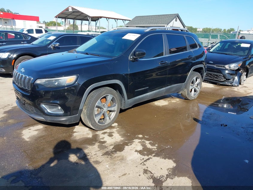 Vin: 1c4pjldb5kd325280, lot: 46575512, jeep cherokee limited fwd 20192