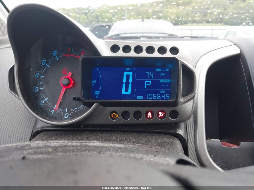CHEVROLET SONIC 2015 VIN 1G1JA6SH3F4160438