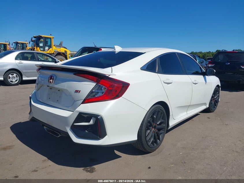 Vin: 2hgfc1e58lh705657, lot: 46575558, honda civic si sedan 20204