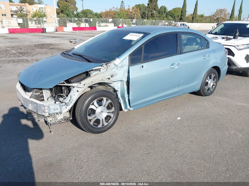 2014 Honda Civic, Неизвестно, IAAI, VIN 19XFB4F24EE200673 — фото 2