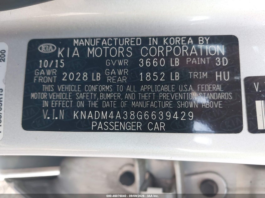 2016 KIA RIO LX · Photo 9