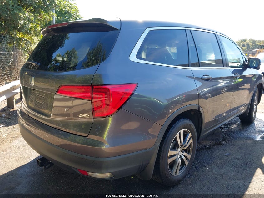 Vin: 5fnyf5h54hb037838, lot: 46575680, honda pilot ex-l 20174