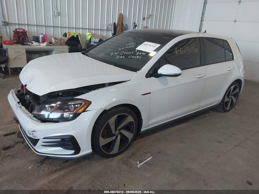 Vin: 3vw547au3jm259257, lot: 46575857, volkswagen golf gti 2.0t autobahn/2.0t s/2.0t se 20182