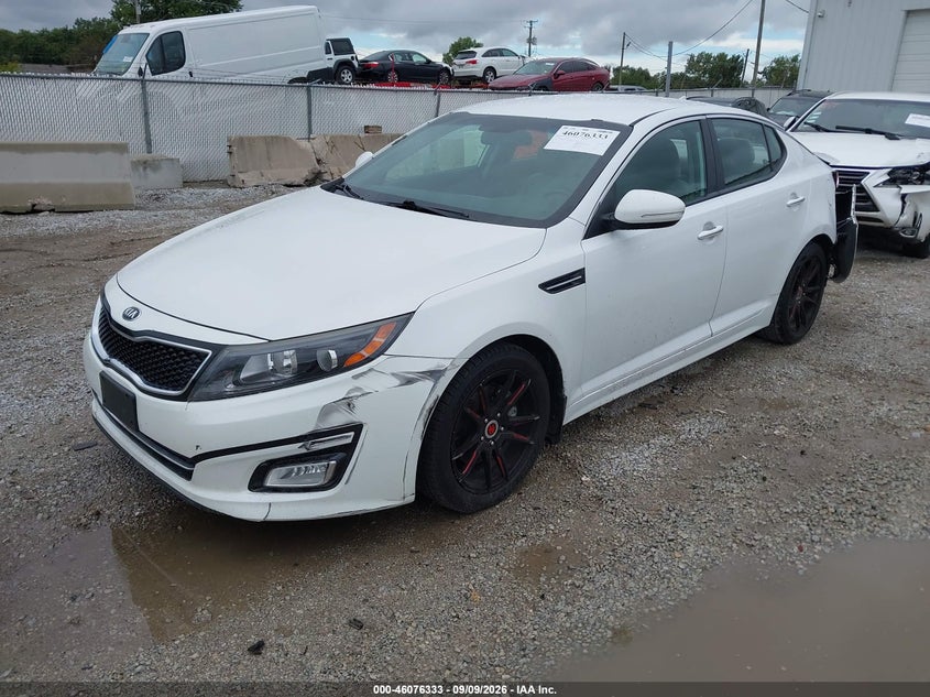 2015 Kia Optima Lx, Левый зад, IAAI, VIN 5XXGM4A77FG460401 — фото 2