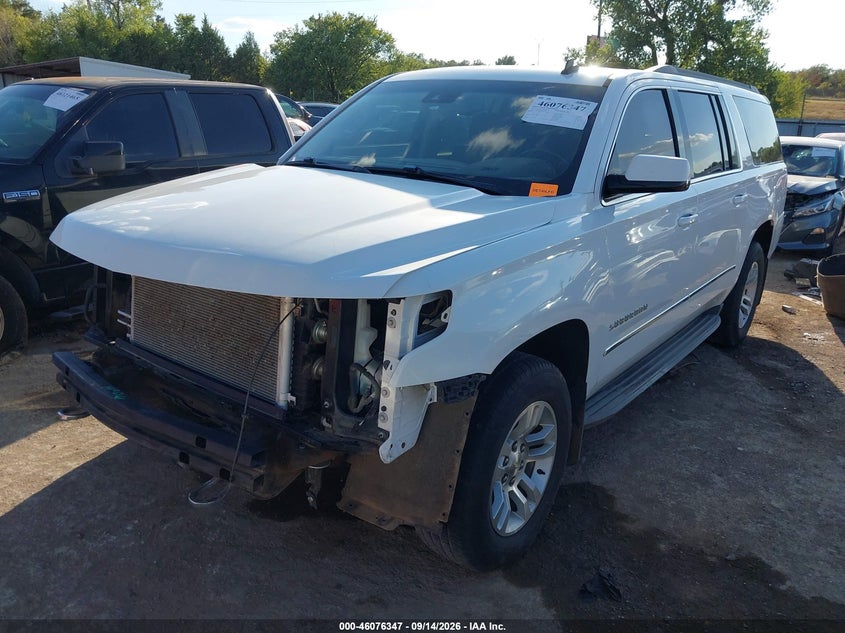 Vin: 1gnskjkc6fr185456, lot: 46575893, chevrolet suburban 1500 lt 20152