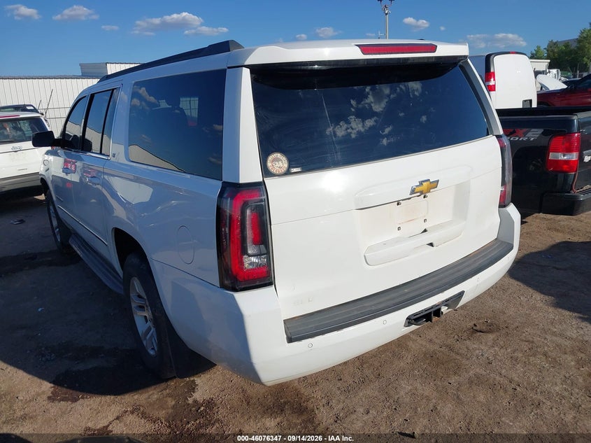 Vin: 1gnskjkc6fr185456, lot: 46575893, chevrolet suburban 1500 lt 20153