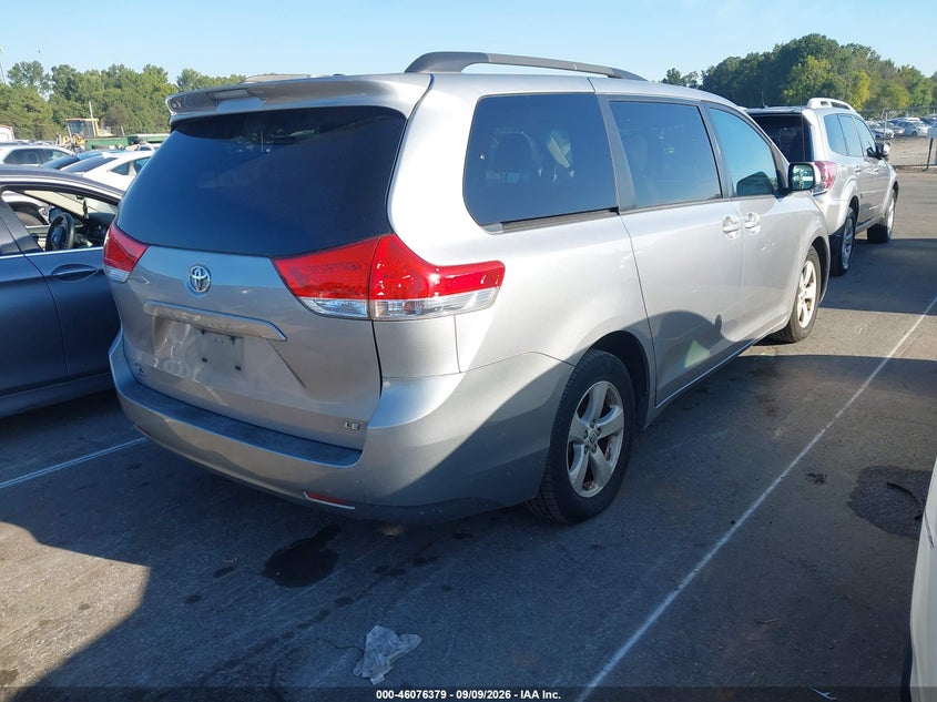 Vin: 5tdkk3dc5ds302475, lot: 46575926, toyota sienna le v6 8 passenger 20134