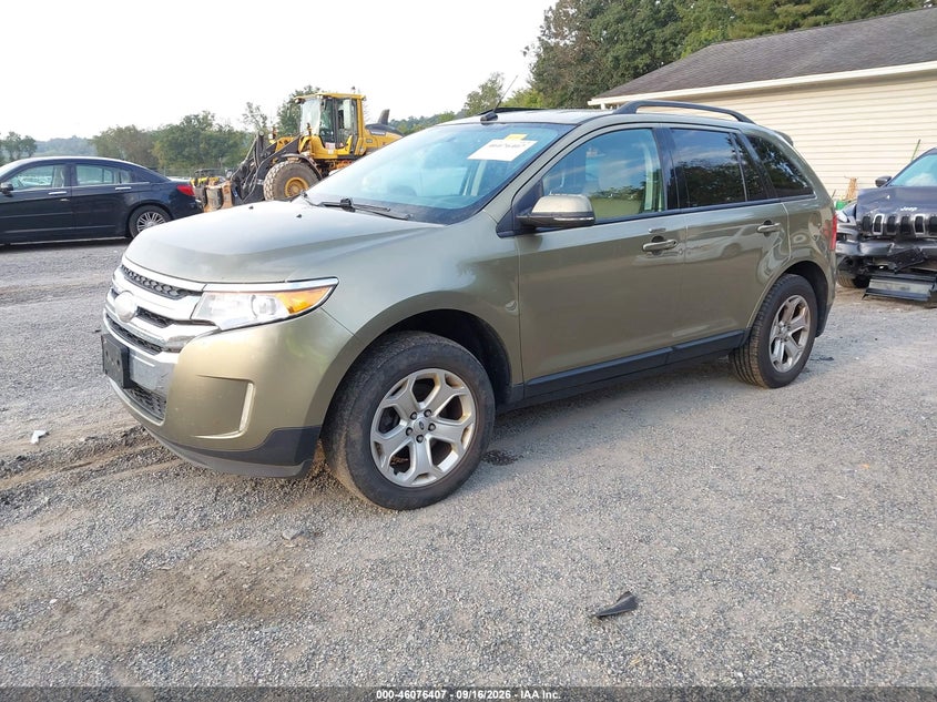 Vin: 2fmdk4jc9dbc44239, lot: 46575954, ford edge sel 20132