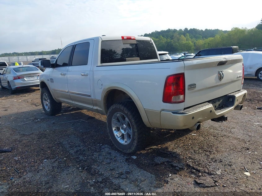 Vin: 1d7rv1ct1bs690617, lot: 46576016, ram ram 1500 laramie longhorn 20113
