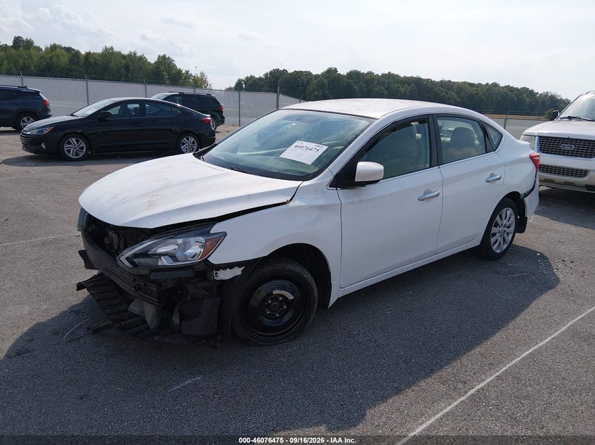 Vin: 3n1ab7ap4gy315275, lot: 46576022, nissan sentra s 20162
