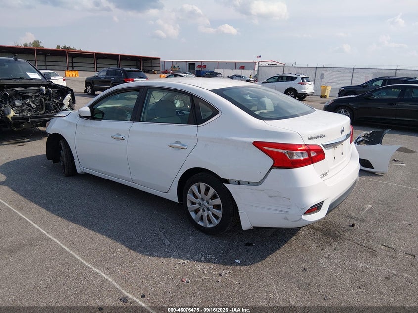Vin: 3n1ab7ap4gy315275, lot: 46576022, nissan sentra s 20163
