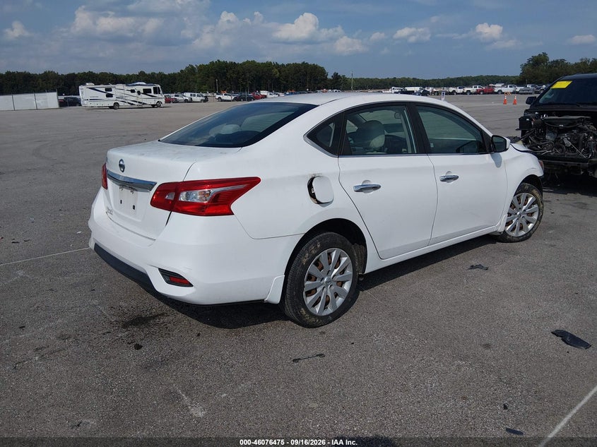 Vin: 3n1ab7ap4gy315275, lot: 46576022, nissan sentra s 20164