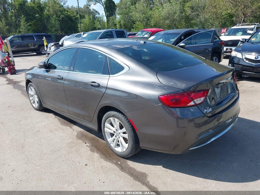 Vin: 1c3cccab7fn539804, lot: 46576076, chrysler 200 limited 20153
