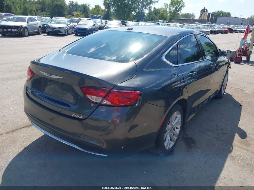 Vin: 1c3cccab7fn539804, lot: 46576076, chrysler 200 limited 20154