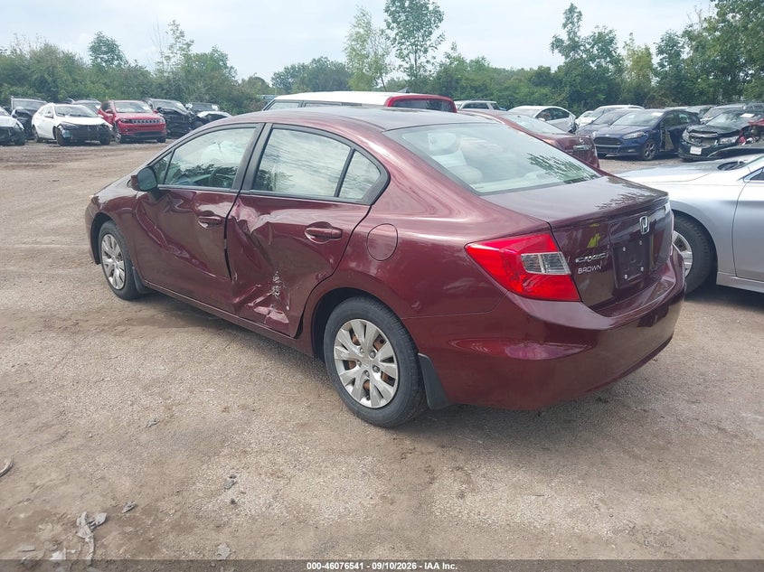 Vin: 19xfb2f59ce055058, lot: 46576088, honda civic lx 20123