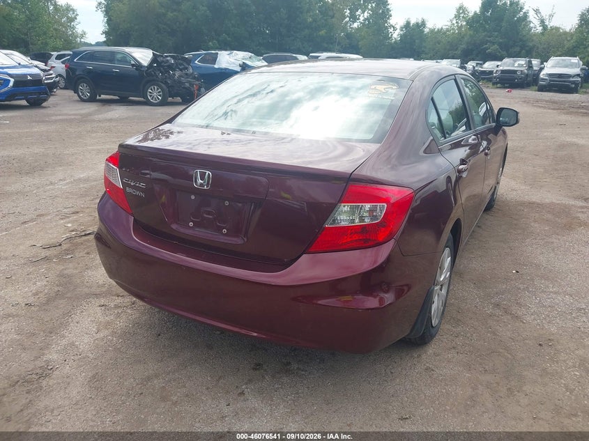 Vin: 19xfb2f59ce055058, lot: 46576088, honda civic lx 20124