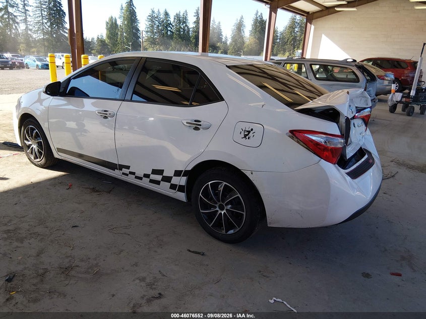 Vin: 5yfburhe0ep103501, lot: 46576099, toyota corolla le 20143