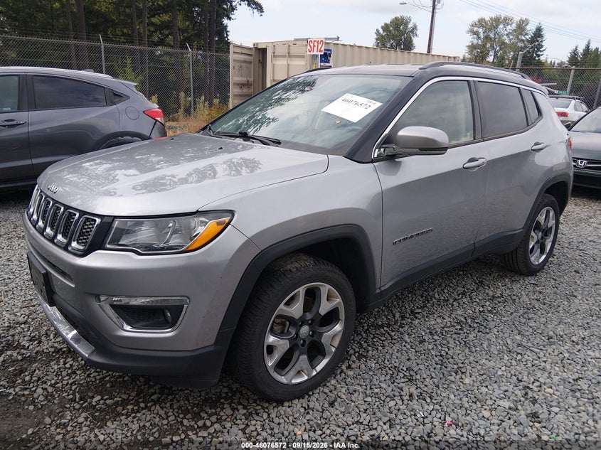 Vin: 3c4njdcb8jt401016, lot: 46576117, jeep compass limited 4x4 20182